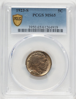 1923-S 5C Buffalo Nickel PCGS MS65