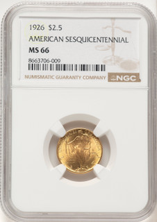 1926 $2.50 SESQUI Commemorative Gold NGC MS66 (521835002)
