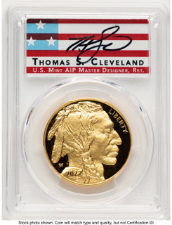 2022-W Proof Gold Buffalo 1 oz FDI Thomas Cleveland Americana PCGS PR70