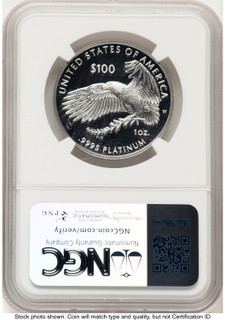2025-W Proof Platinum Eagle 1 oz AR Donna Weaver NGC PF70