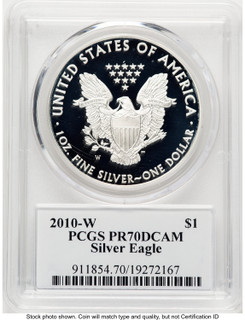 2010-W Proof Silver Eagle 1 oz TD Rogers PCGS PR70 (781017110)