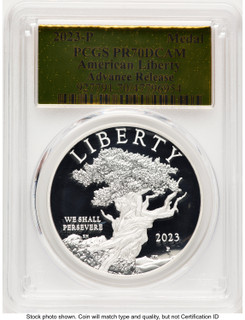 2023-P Silver American Liberty High Relief Medal AR Gold Foil Medals and Tokens PCGS MS70 (764057369)