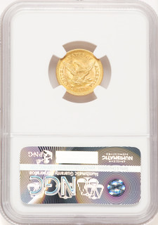 1861 $2.50 Old Rev. Liberty Quarter Eagle NGC MS62 (782816007)