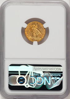 1912 $2.50 Indian Quarter Eagle NGC MS62 (523003004)