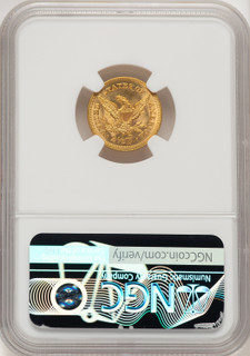 1856 $2.50 Liberty Quarter Eagle NGC MS62