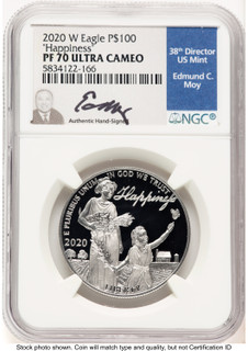 2020-W Proof Platinum Eagle 1 oz NGC PF70 Ed Moy (784188006)