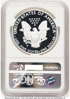 2016-W Proof Silver Eagle 1 oz ER Blue NGC PF70 (778015015)