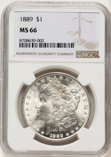 1889 Morgan Dollar NGC MS66