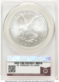 2025 Silver Eagle (Privy Mark) First Day of Delivery John Feigenbaum Red Book CACG MS70
