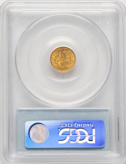 1849 G$1 Closed Wreath Gold Dollar PCGS MS62