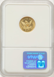 1845 $2.50 Liberty Quarter Eagle NGC MS61