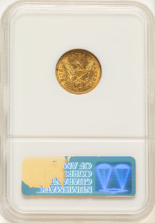 1850 $2.50 Liberty Quarter Eagle NGC MS62