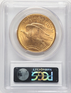 1908-D $20 MOTTO CAC Saint-Gaudens Double Eagle PCGS MS64