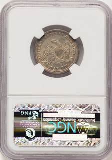 1854 25C ARROWS Seated Quarter NGC MS65