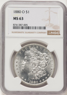 1880-O Morgan Dollar NGC MS63