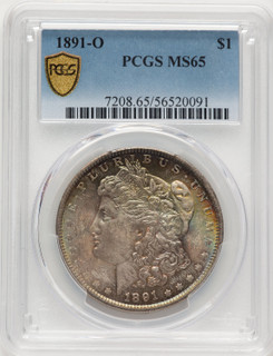 1891-O Morgan Dollar PCGS MS65