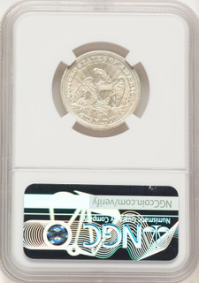 1853-O Arrows and Rays Seated Quarter NGC AU58