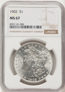 1902 Morgan Dollar NGC MS67