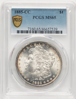 1885-CC Morgan Dollar PCGS MS65