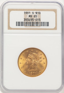 1901-S $10 Liberty Eagle NGC MS65