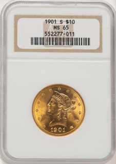 1901-S $10 Liberty Eagle NGC MS65