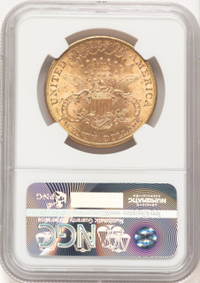 1901 $20 CAC Brown Label Liberty Double Eagle NGC MS63
