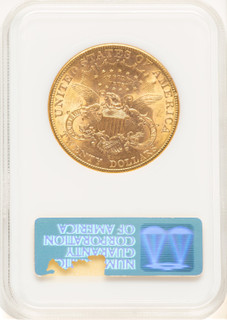 1906-S $20 CAC Liberty Double Eagle NGC MS62