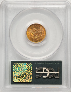 1873-S $2.50 Liberty Quarter Eagle PCGS MS61