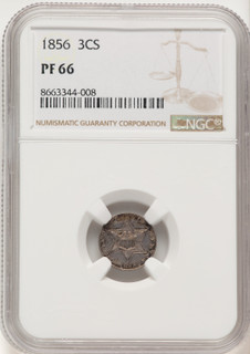 1856 3CS Proof Three Cent Silver NGC PR66