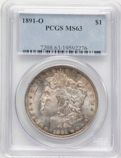 1891-O Morgan Dollar PCGS MS63
