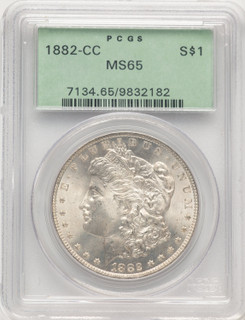 1882-CC Morgan Dollar PCGS MS65