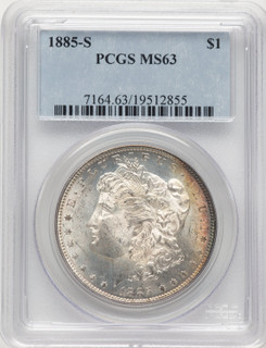 1885-S Morgan Dollar PCGS MS63