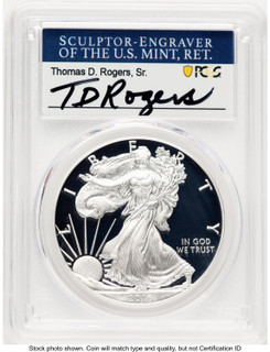 2016-W Proof Silver Eagle 1 oz WP Mint Hoard TD Rogers PCGS PR70