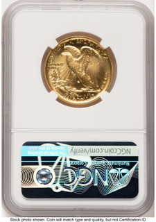 2016-W 50C Walking Liberty 100th Anniversary Gold Centennial ER Mike Castle NGC MS70
