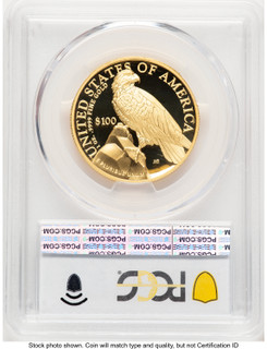 2023-W G$100 American Liberty High Relief Blue Gradient PCGS PR70