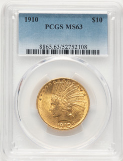 1910 $10 Indian Eagle PCGS MS63