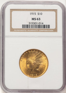 1915 $10 Indian Eagle NGC MS63
