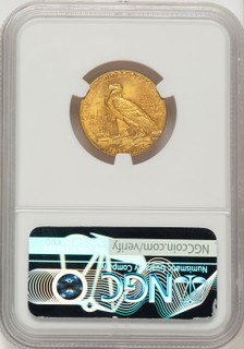 1908 $5 Indian Half Eagle NGC MS65