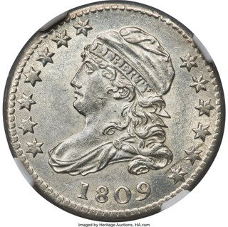 1809 10C JR-1 Bust Dime NGC MS64