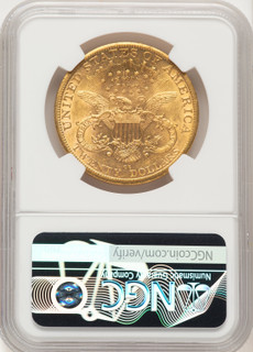 1889-CC $20 Liberty Double Eagle NGC AU58