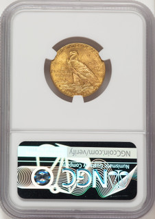 1915 $5 Indian Half Eagle NGC MS64