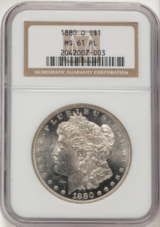 1880-O PL Morgan Dollar NGC MS61
