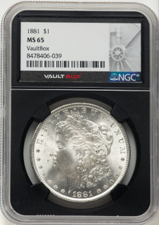 1881 Morgan Dollar NGC MS65