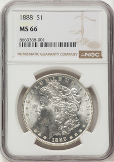 1888 Morgan Dollar NGC MS66