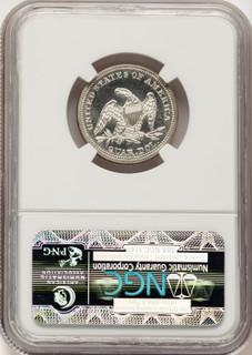 1860 25C CA Proof Seated Quarter NGC PR65