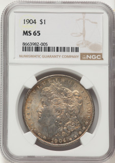 1904 Morgan Dollar NGC MS65