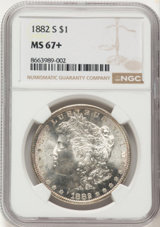 1882-S Morgan Dollar NGC MS67+
