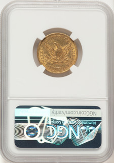 1861 $5 Liberty Half Eagle NGC AU53