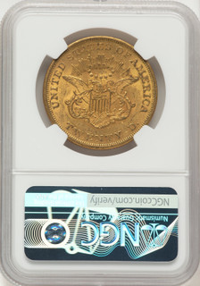 1861 $20 Liberty Double Eagle NGC AU55