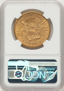 1864-S $20 Liberty Double Eagle NGC AU55